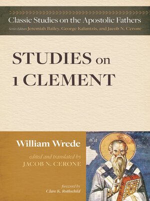 cover image of Studies on First Clement